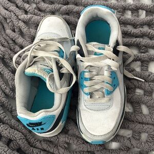 Nike Kids White and Teal Sneakers